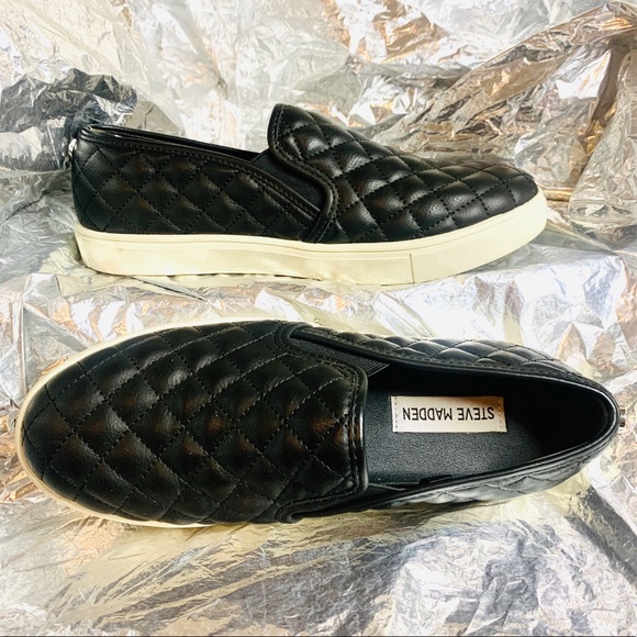 Steve Madden W8.5 ECENTRCQ black slip-on sneaker - Picture 2 of 7